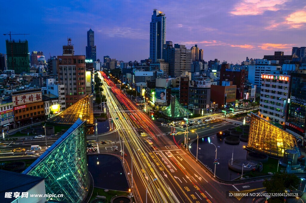 城市夜景图片