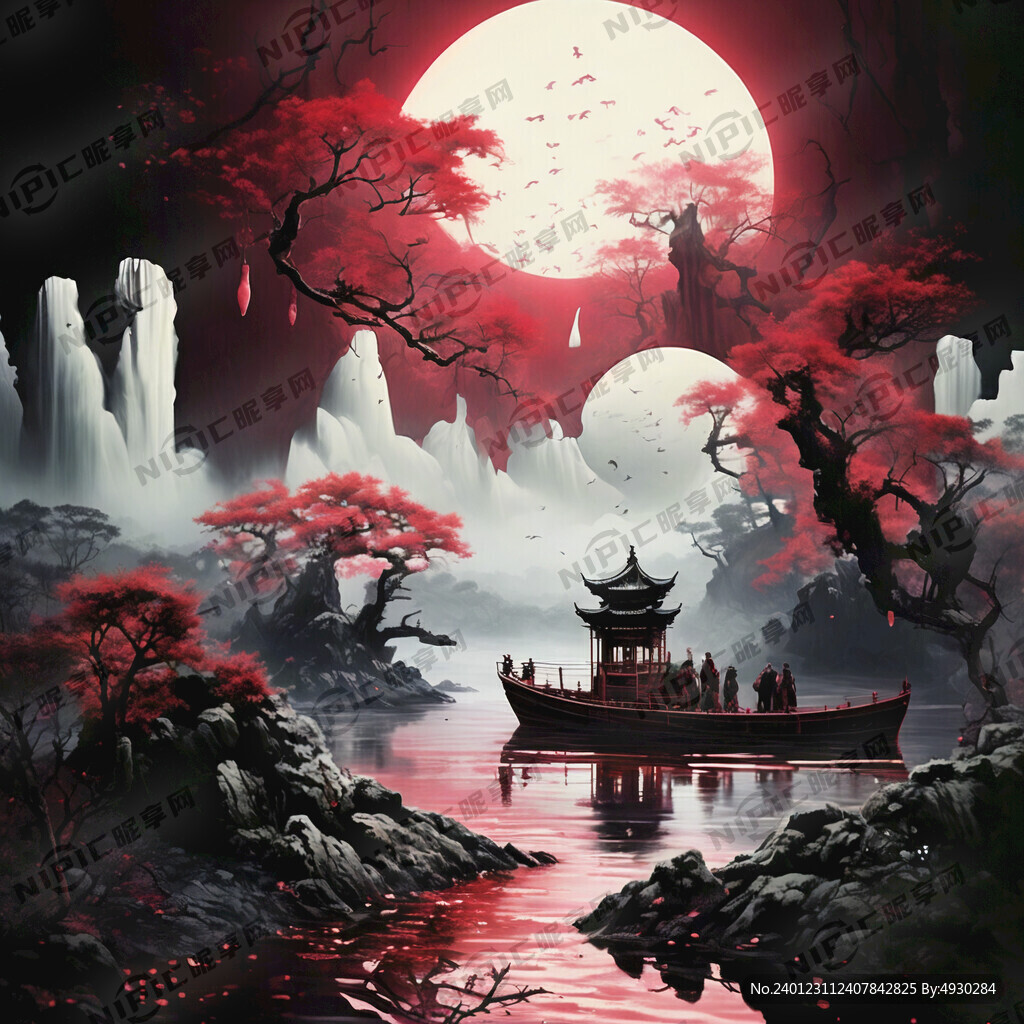 暗红色