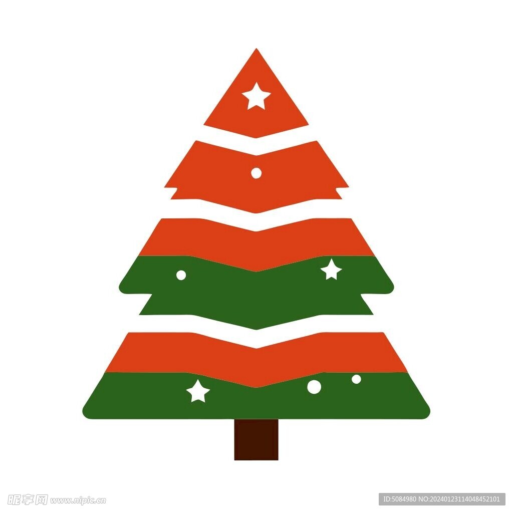 扁平 圣诞树
