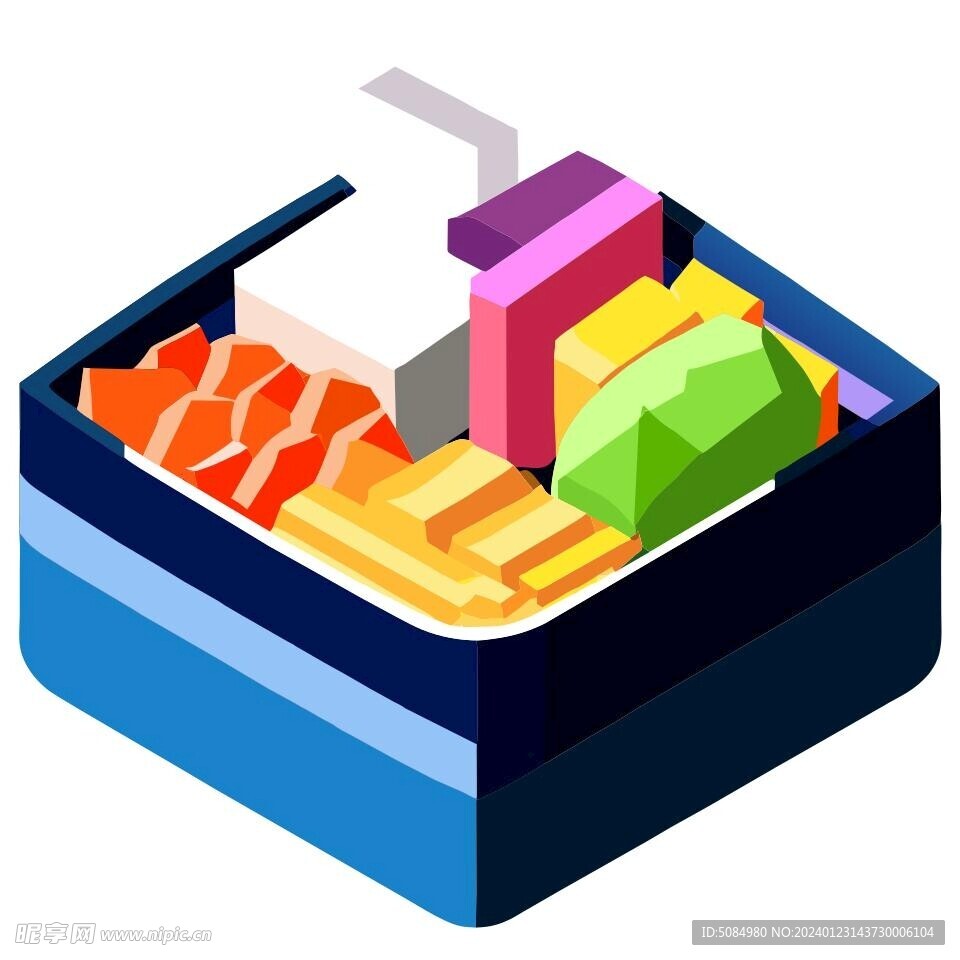 3D食物三文鱼寿司