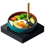 3D食物青菜面