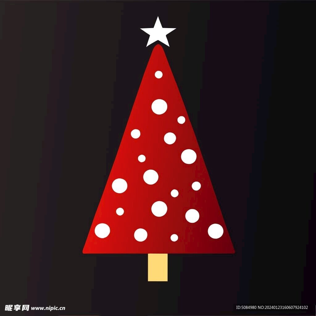 极简主义圣诞树
