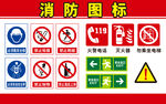  消防标志图标安全标识