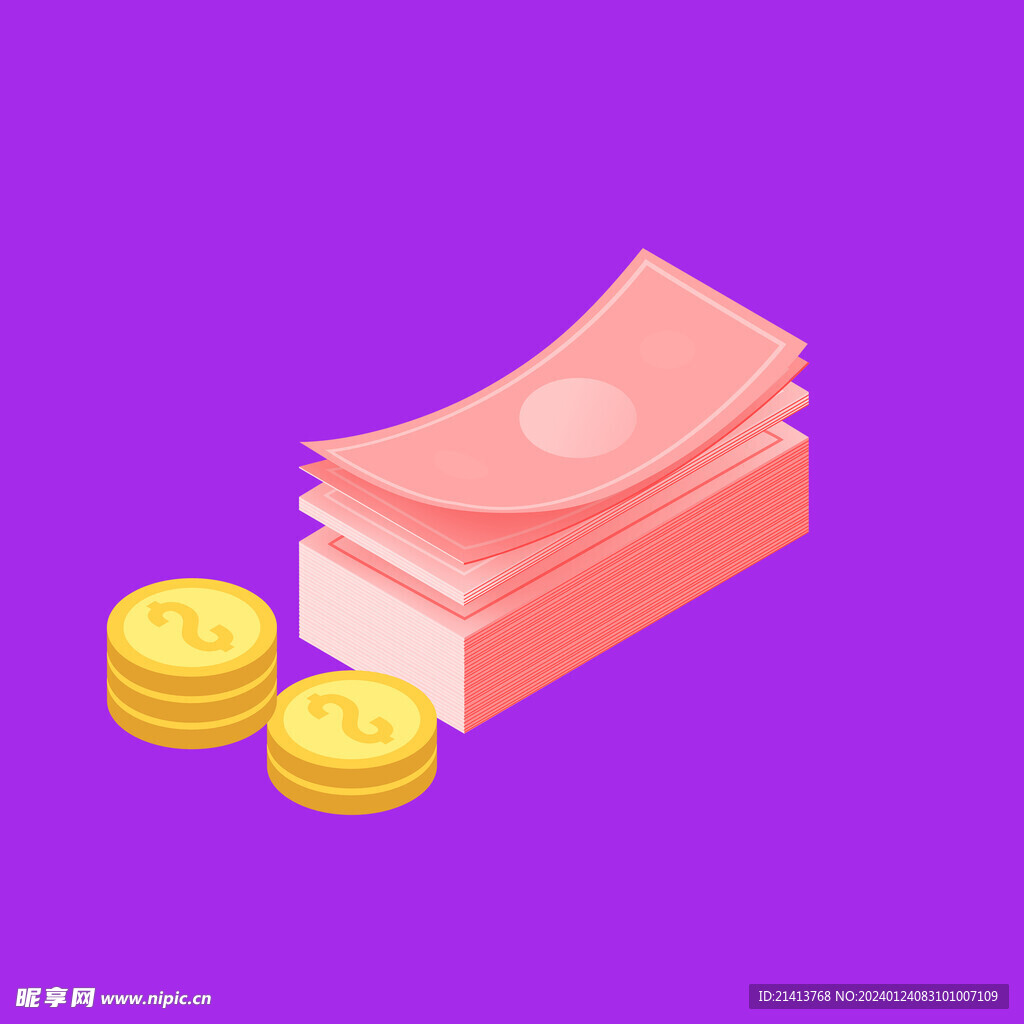 手绘金融货币