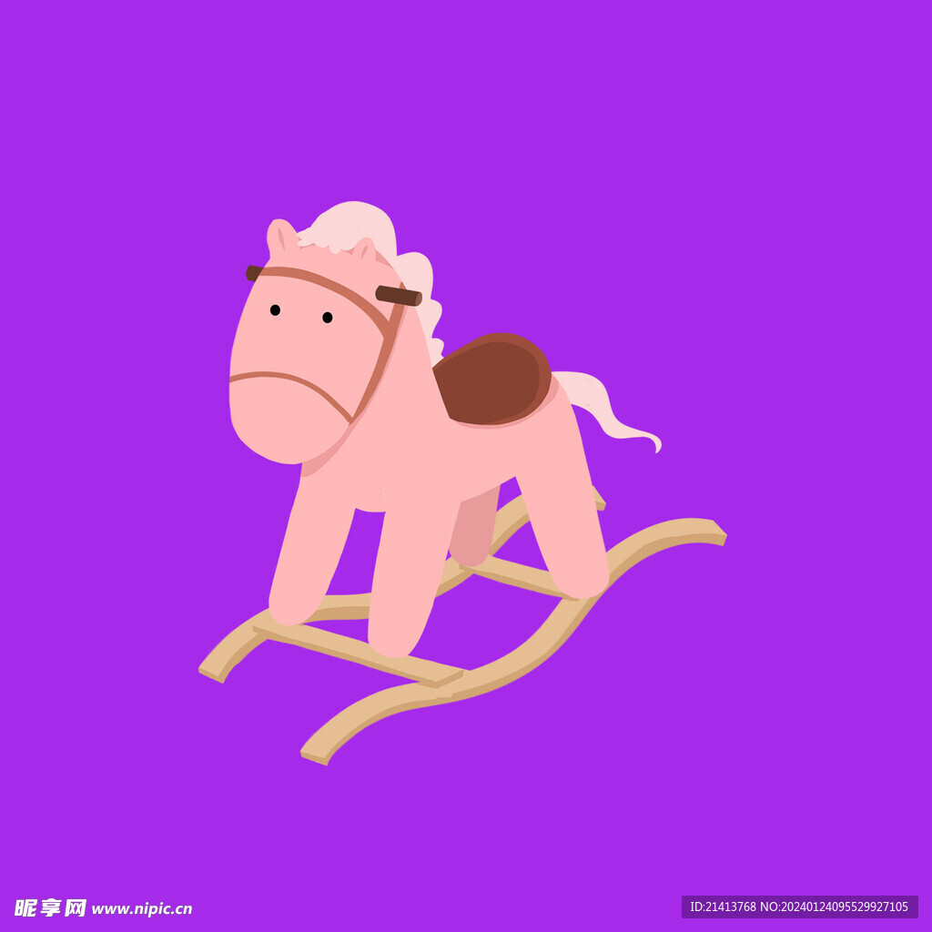手绘小马驹