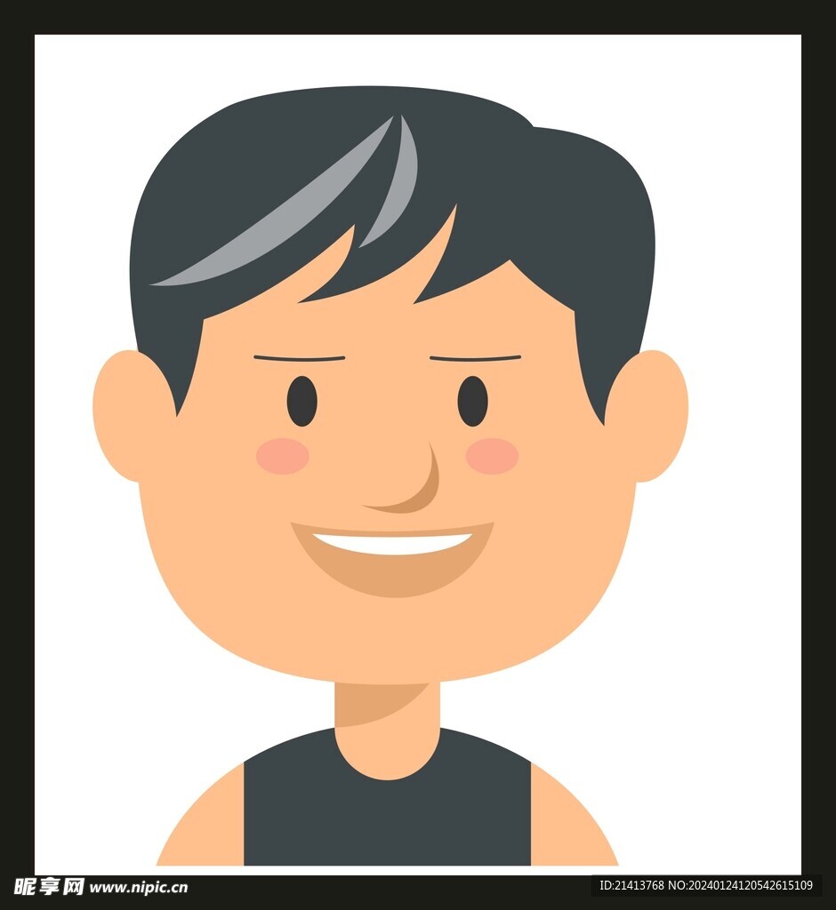 手绘男人男孩