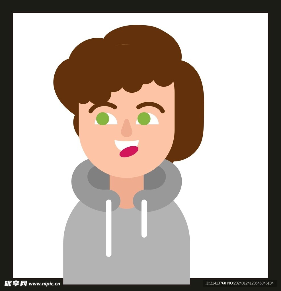 手绘男人男孩