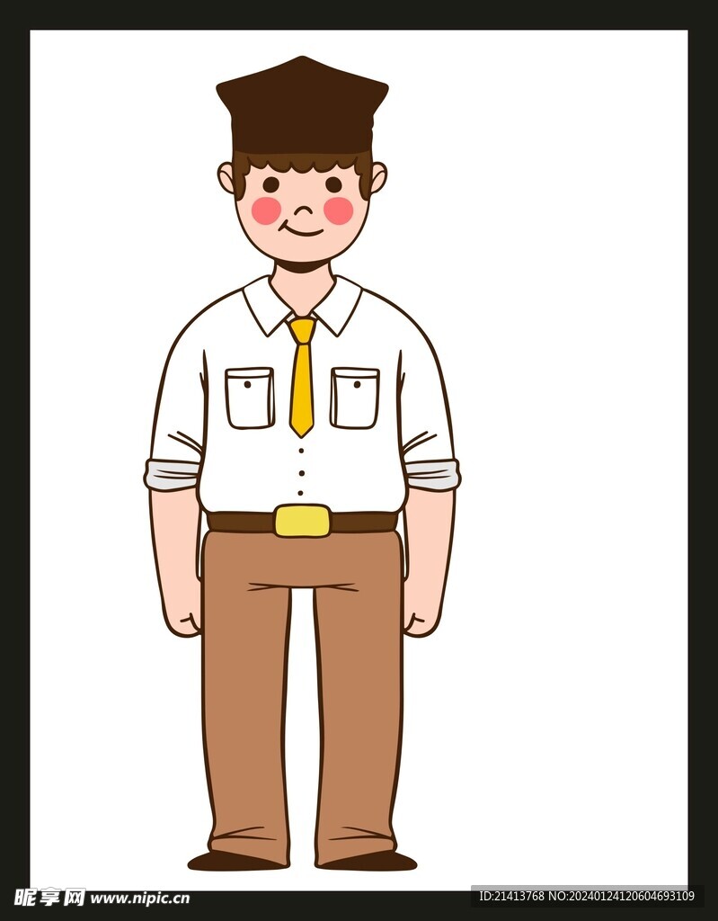手绘男人男孩