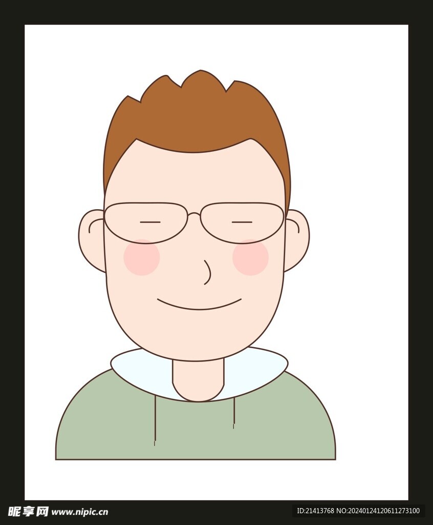 手绘男人男孩