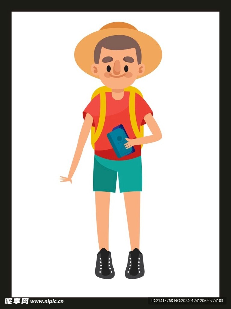 手绘男人男孩
