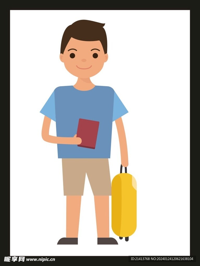 手绘男人男孩