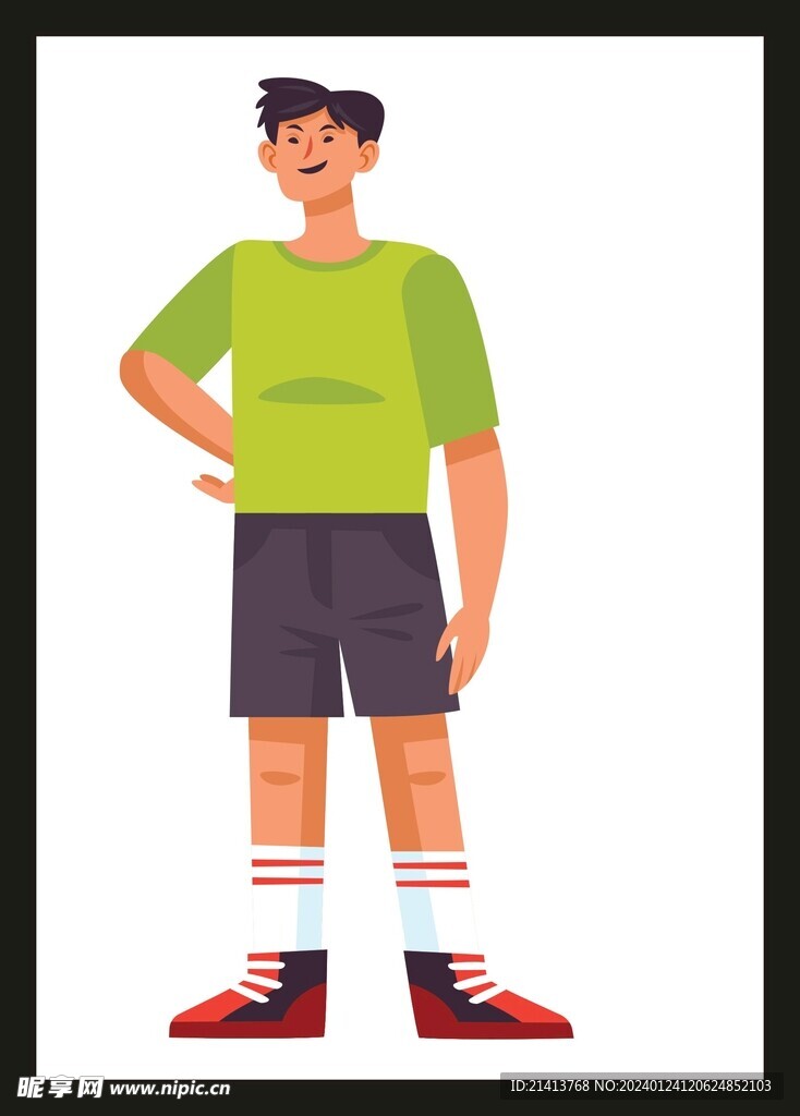 手绘男人男孩