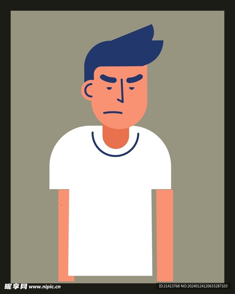手绘男人男孩