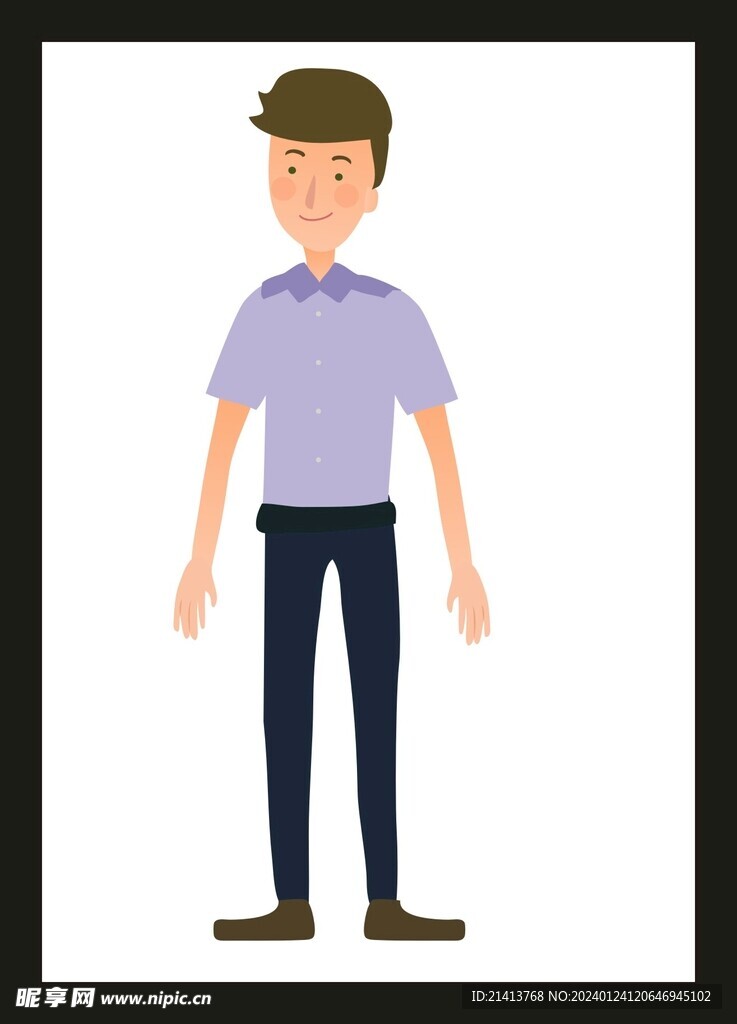 手绘男人男孩
