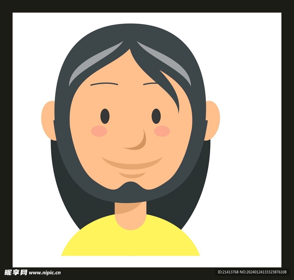 手绘女孩女人