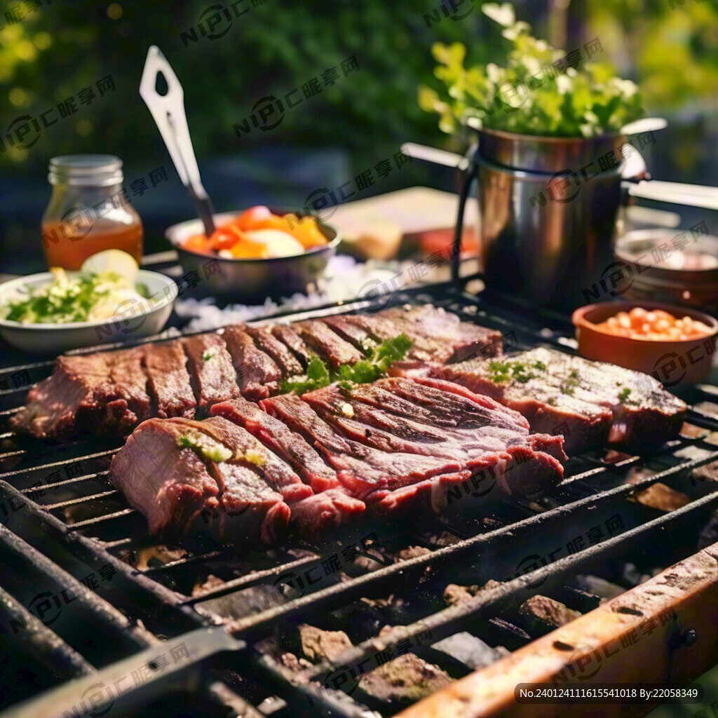 户外烧烤牛肉