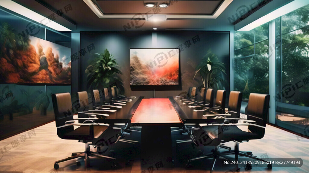 AI创作图会议室背景nipic.com-昵图网
