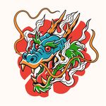 国潮龙插画