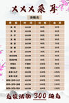 采耳价目表