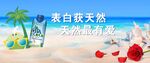 海滩 玫瑰  椰子树 