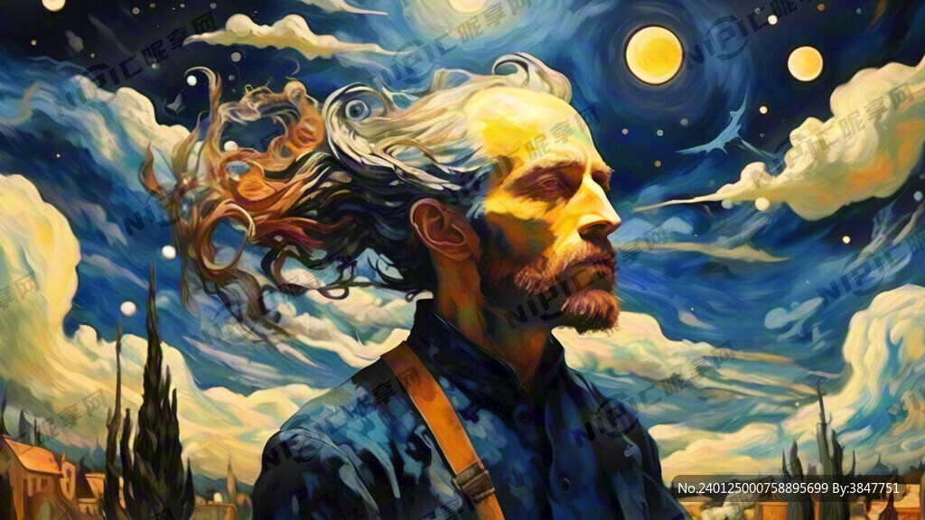 梵高 抽象 天空 梦幻场景