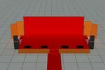 红色舞台3D模型