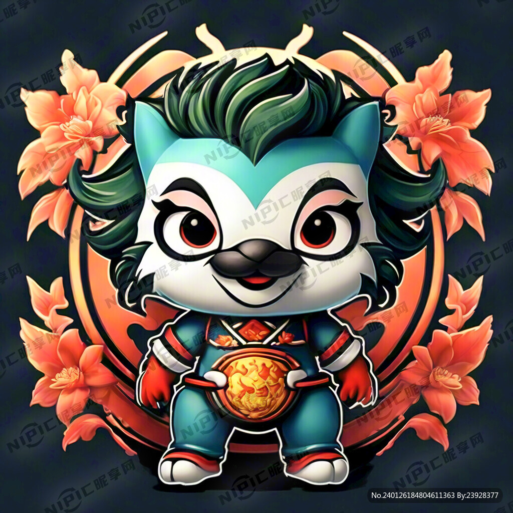 含有苏州与新加坡合作的吉祥物文