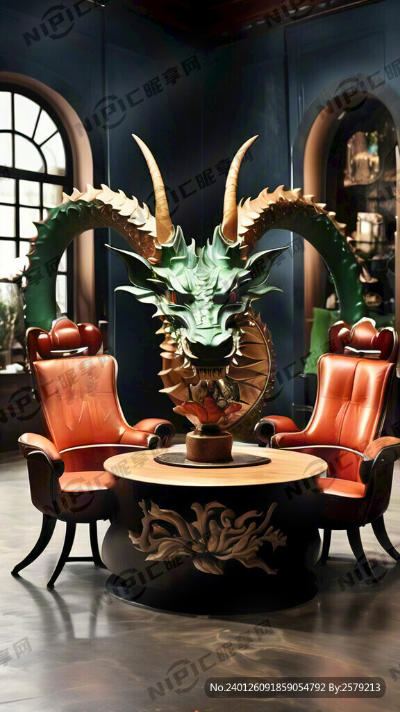 龙年家具年会背景