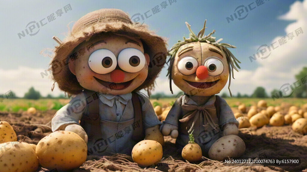 亲子研学 布偶风格 乡村土豆