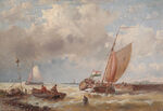 帆船海景油画风景画