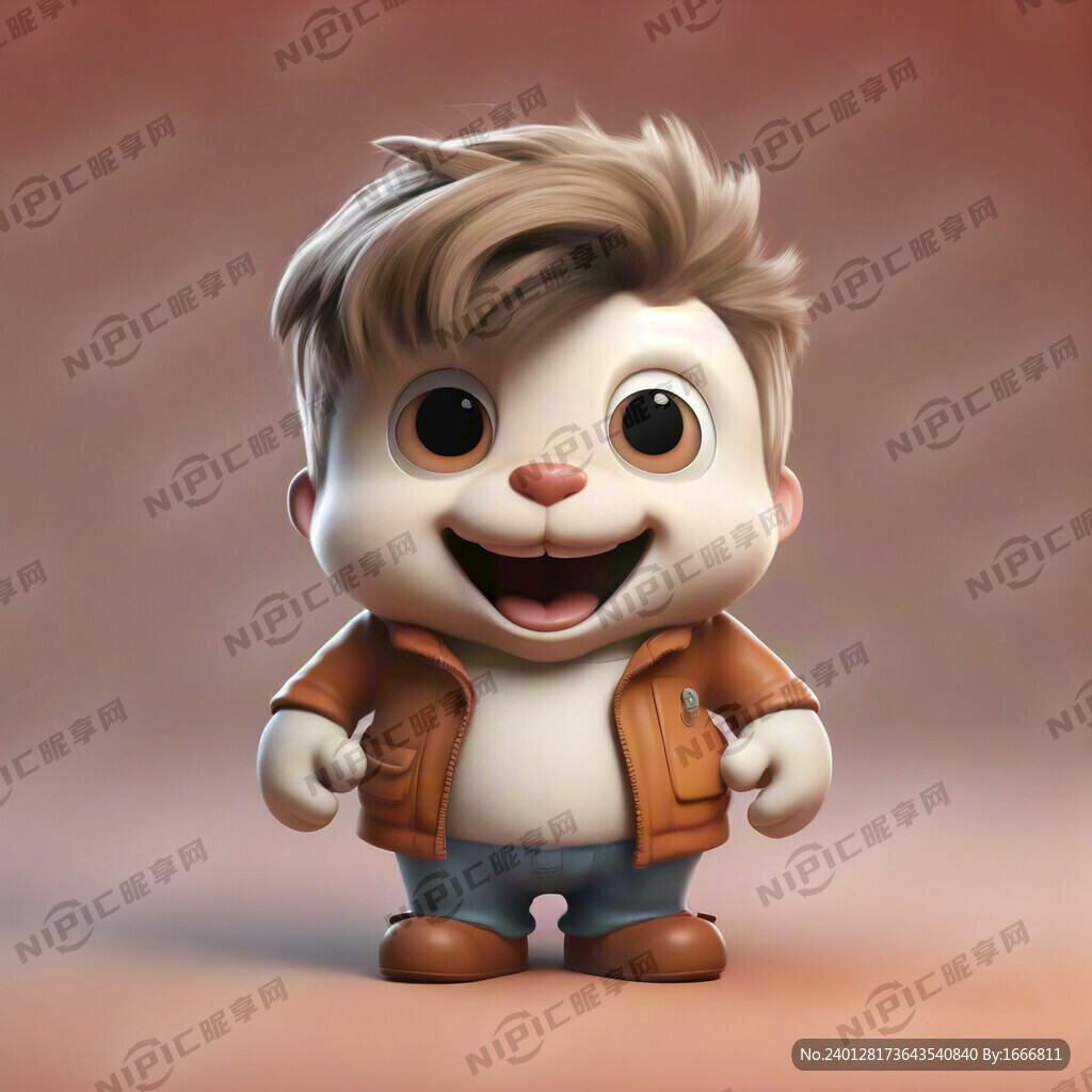 可爱卡通 背景纯色