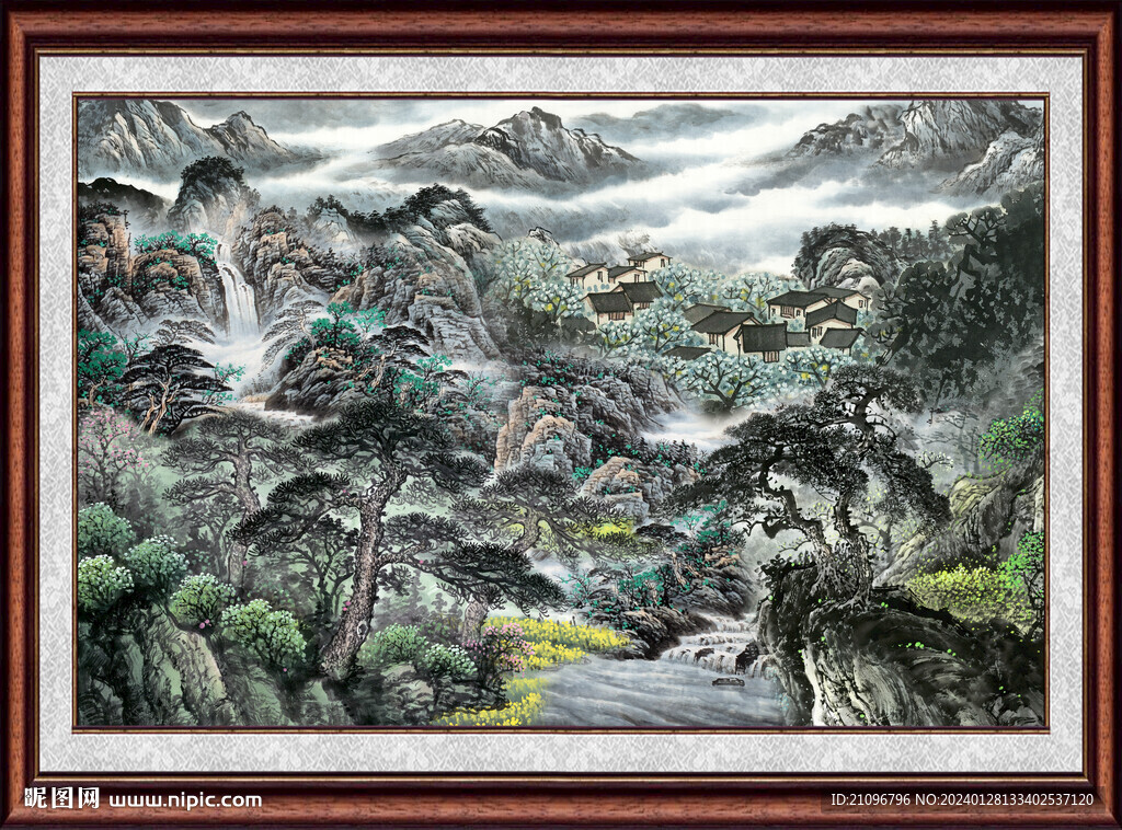 风景山水画 