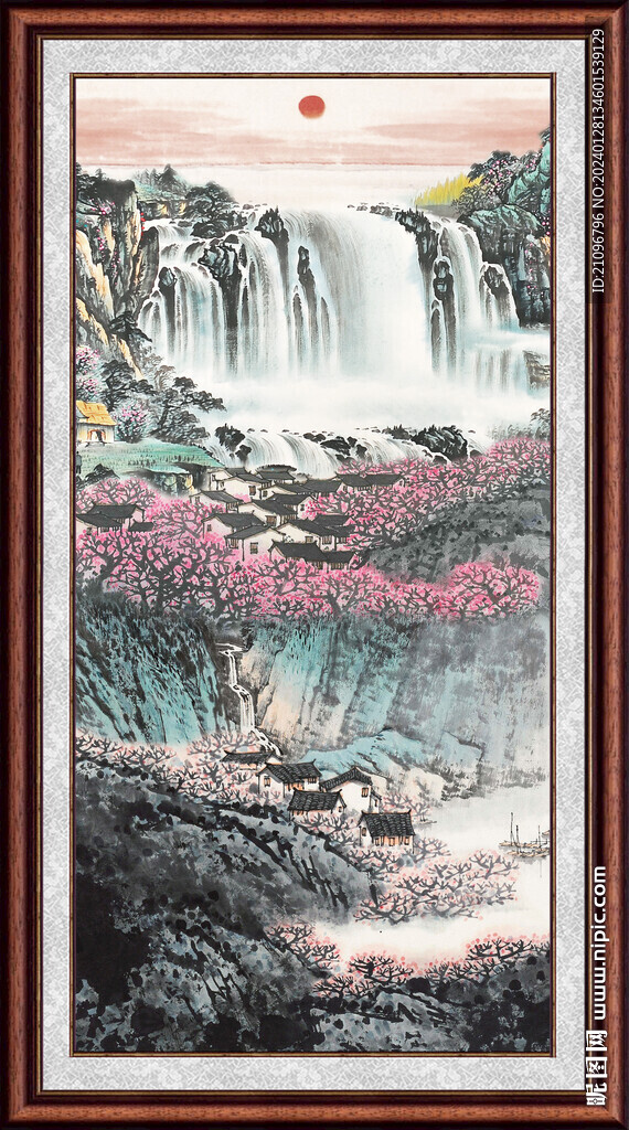 风景山水画 