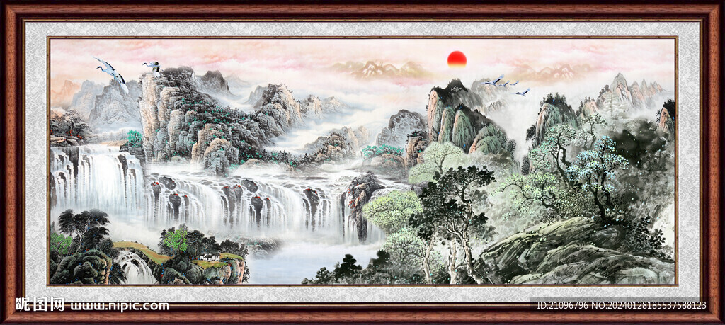 山水聚宝盆 