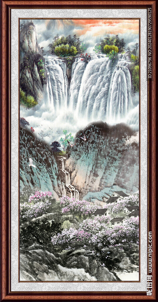 山水聚宝盆 