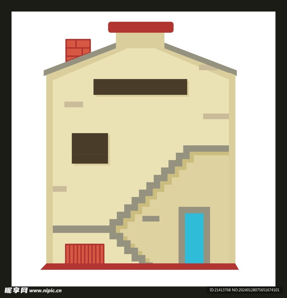手绘房子房屋