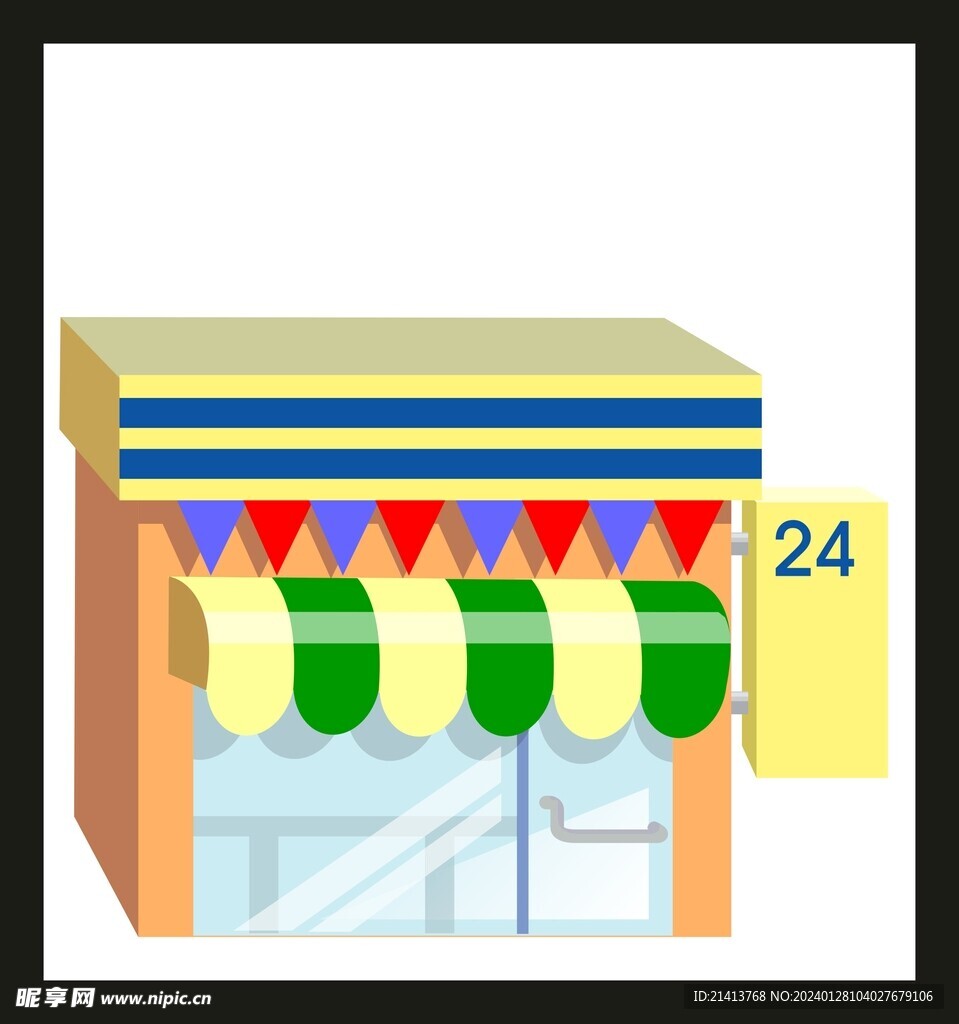 手绘店铺商铺