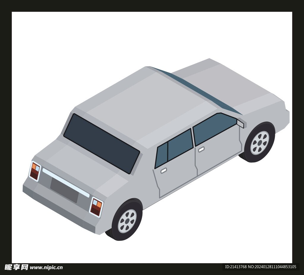 手绘动画汽车
