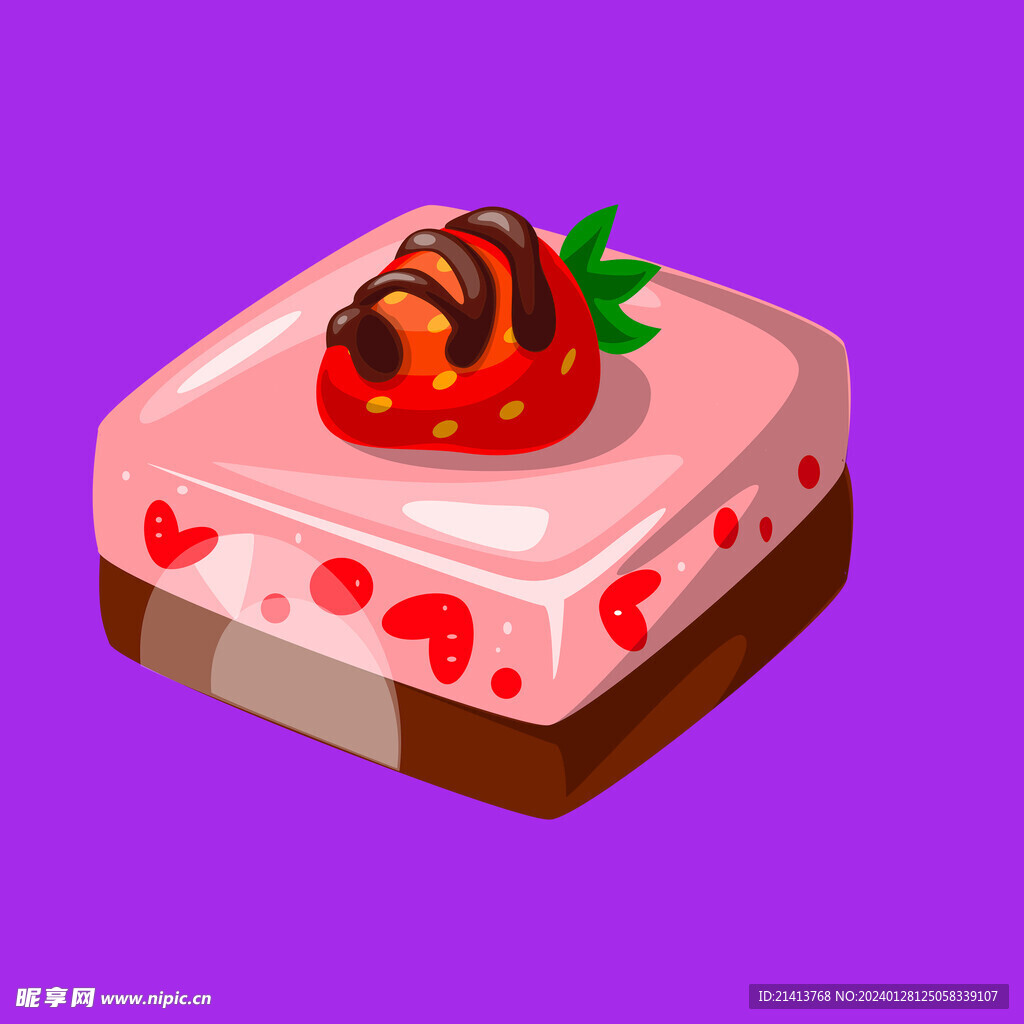 手绘蛋糕甜点