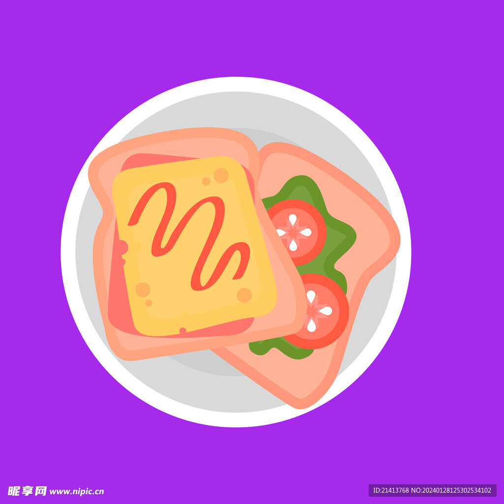 手绘蛋糕甜点