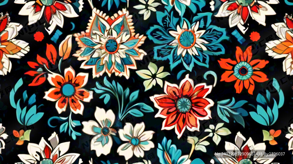 少数民族花边图案