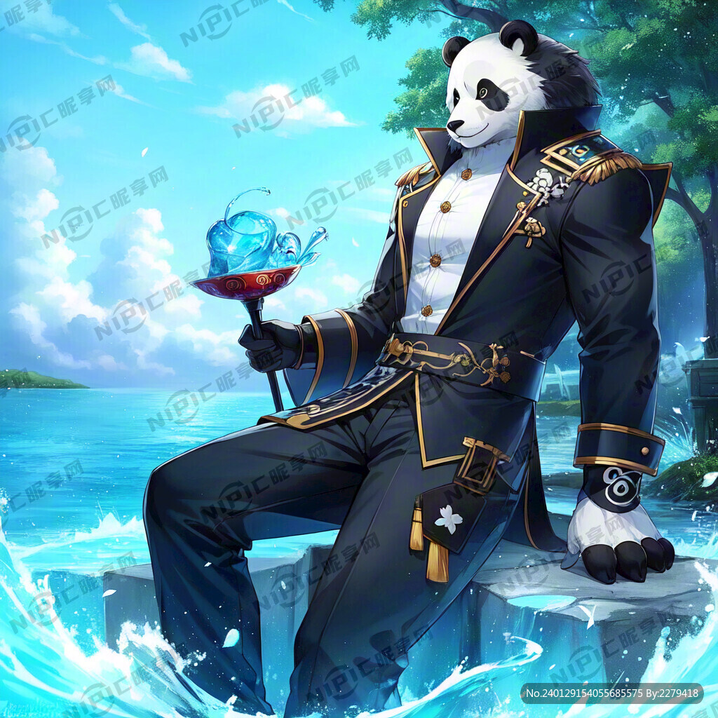 熊猫酷酷帅气