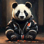 熊猫酷酷帅气