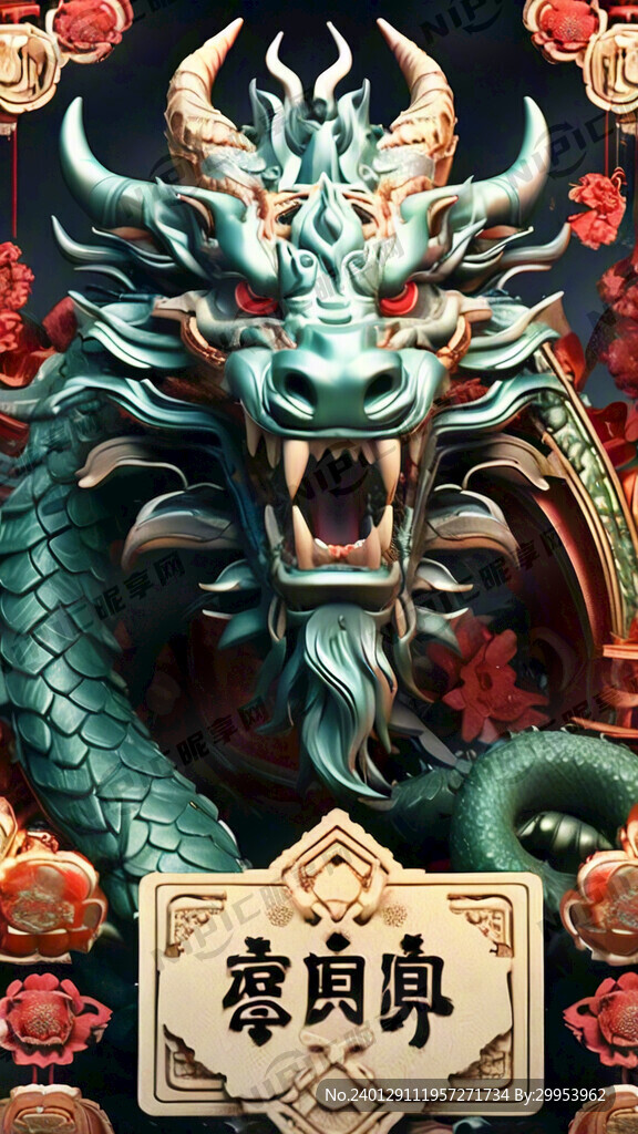 龙年吉祥 恭喜发财 通知 