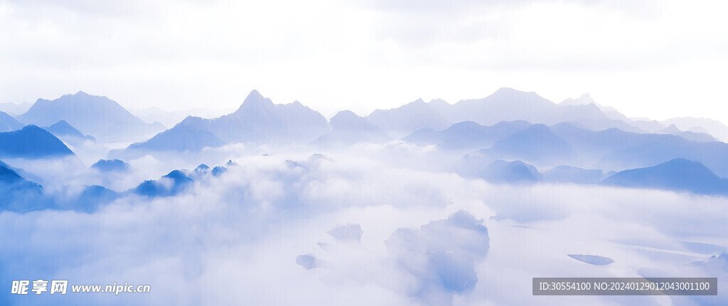 美丽湖泊山峰森林风景图片