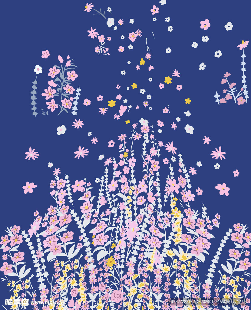 色块花