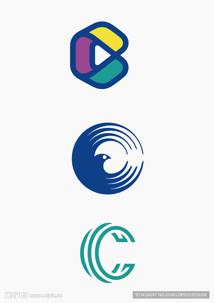 艺术字母C logo