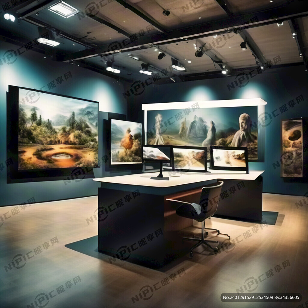 AI创作图展厅设计nipic.com-昵图网