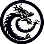 龙圆形印章
