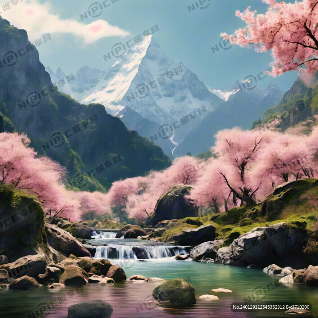 春天的高山流水